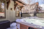 Enjoy a Glass of Rose while Soaking in the Hot Tub